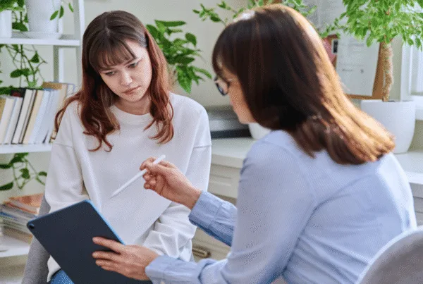 speaking with a psychologist