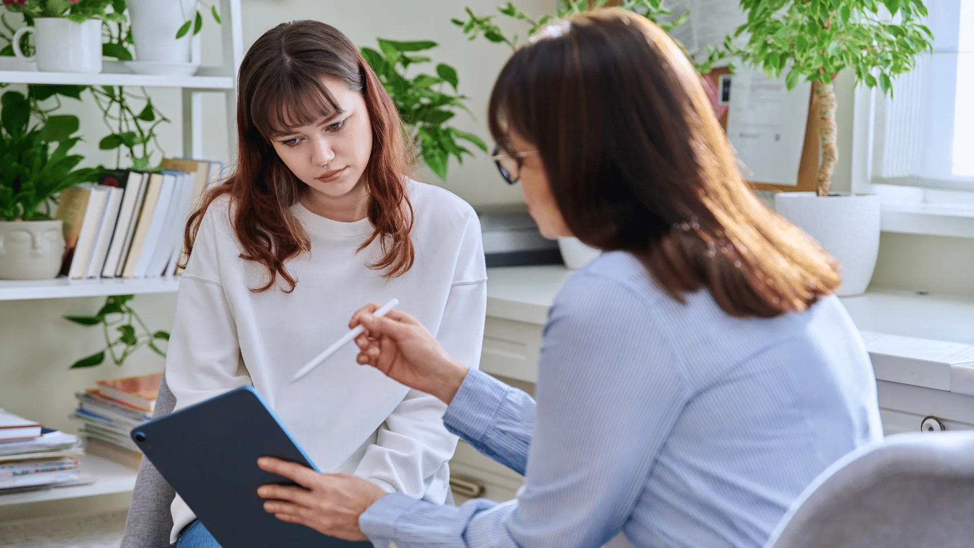 speaking with a psychologist